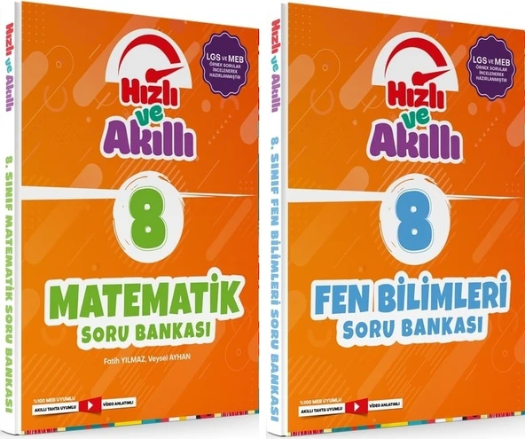 Tammat 8. Sınıf Matematik + Fen Bilimleri Hızlı Ve Akıllı Soru Bankası Set 2 Kitap ürün görseli 1