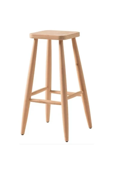 Onehome Ahşap Tabure Ham Kare 70 cm ürün görseli 1
