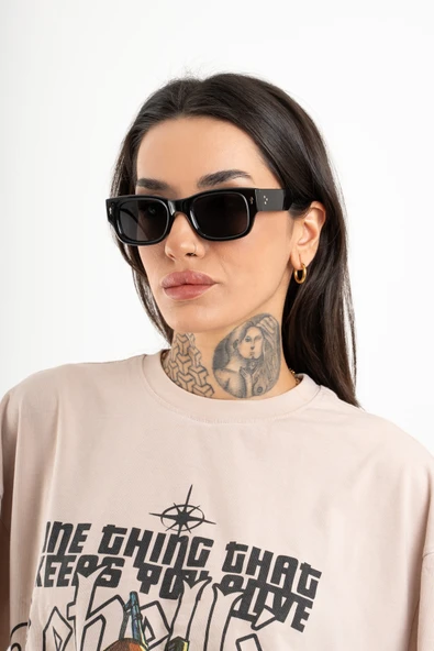Cateye Kare Cris Model Unisex Güneş Gözlüğü UV400 - RG23043 ürün görseli 1