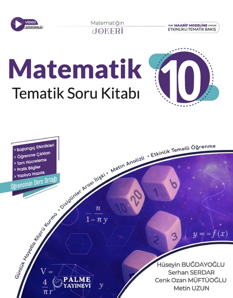 Palme 2026 10. Sınıf Matematik Joker Tematik Soru Kitabı ürün görseli 1