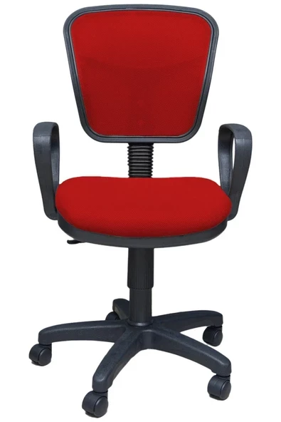 BEK Kırmızı Fileli Bilgisayar Oyuncu Koltuğu Ofis Çalışma Sandalyesi Döner Sandalye ürün görseli 1