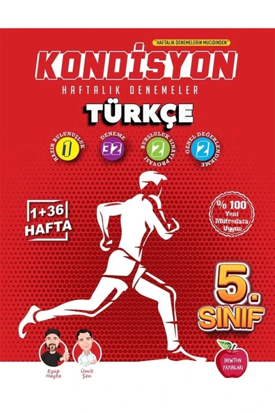 Newton 5. Sınıf Kondisyon Türkçe Haftalık Kazanım Denemeleri ürün görseli 1