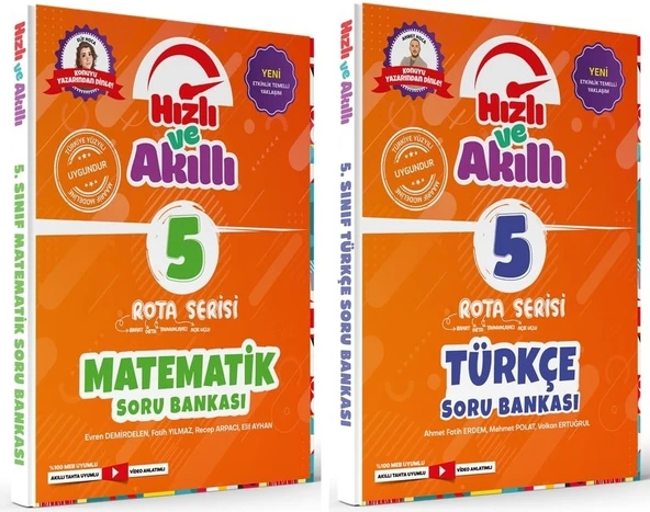 Tammat 5. Sınıf Matematik Ve Türkçe Hızlı Ve Akıllı Soru Bankası Seti 2 Kitap ürün görseli 1