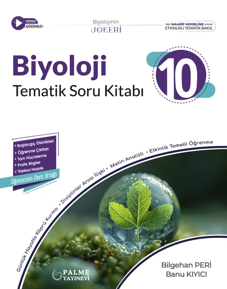 Palme 2026 10. Sınıf Biyoloji Joker Tematik Soru Kitabı ürün görseli 1