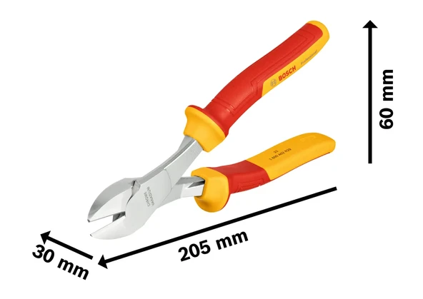 Bosch VDE Yüksek Kuvvet Kollu Yan Keski 200 mm Profesyonel ürün görseli 1