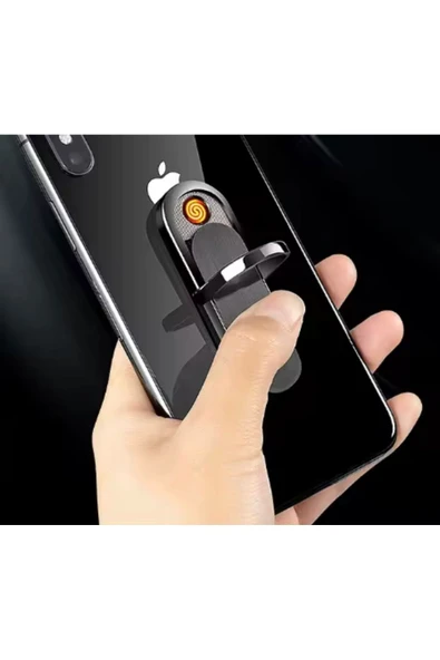 Telefon Arkası Şarjlı Çakmak - Resim 4