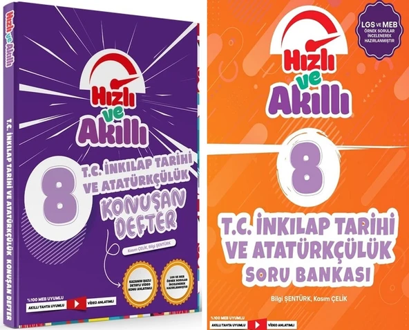 Tammat 8. Sınıf İnkılap Tarihi Hızlı Ve Akıllı Soru + Defter Set 2 Kitap ürün görseli 1