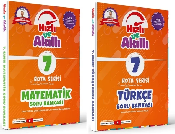 Tammat 7. Sınıf Matematik + Türkçe Rota Hızlı Ve Akıllı Soru Bankası Seti 2 Kitap ürün görseli 1
