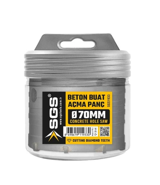 Sgs Beton Buat Açma Panç 70 mm SGS1933 ürün görseli 1