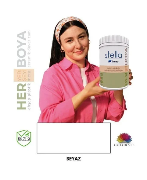 Bianca Stella Su Bazlı Akrilik Boya Beyaz Duvar Boyası ürün görseli 1