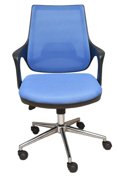 PORTERO DESIGN Ofis Büro Çalışma Koltuğu Öğrenci Sandalyesi Krom Ayak ürün görseli 1