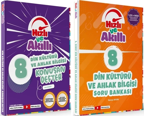 Tammat 8. Sınıf Din Kültürü Hızlı Ve Akıllı Soru + Defter Set 2 Kitap ürün görseli 1