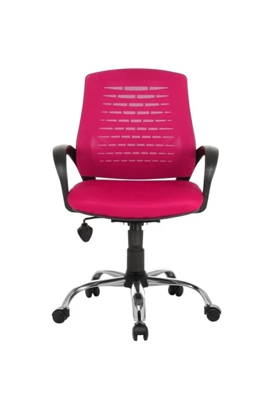 Fabrika Sers Pembe Ofis Büro Çalışma Sandalyesi ürün görseli 1