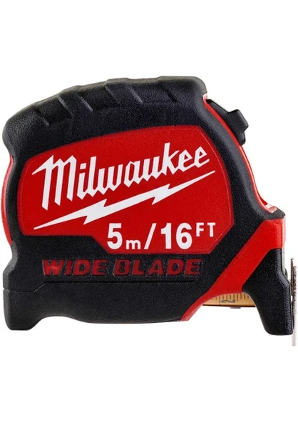 Milwaukee Premium Wide Blade Şerit Metre 5 Metre 16 mm- 4932471817 ürün görseli 1