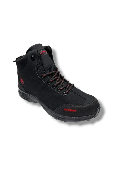 Jagulep 4058-26 Anatomik İçi Kürklü Outdoor Erkek Bot Siyah Kırmızı 45-47 ürün görseli 1