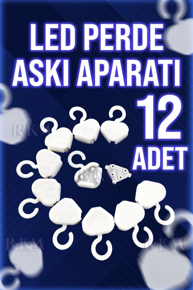 rkmstore Led Perde Askı Aparatı 12 Adet ürün görseli 1