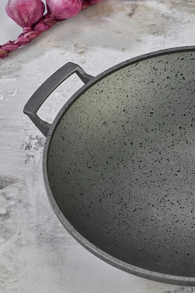 Cooker 35 Cm Granit Döküm Kaplama Saç Tava CKR3911 - Resim 4