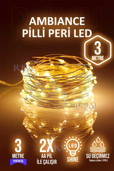 rkmstore Peri Led Gün Işığı 3 Metre Dekoratif Yılbaşı Ve Parti Süsleme 3 M Led ürün görseli 1
