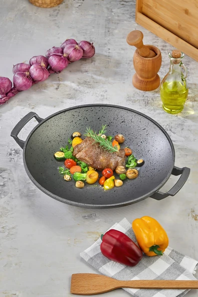 Cooker 35 Cm Granit Döküm Kaplama Saç Tava CKR3911 ürün görseli 1