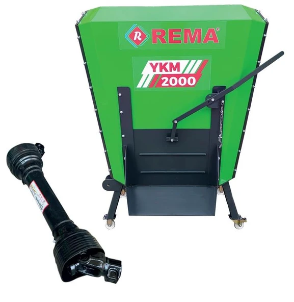 Rema YKM2000 2m³ Traktör Şaftlı Yem Karma Makinesi ürün görseli 1