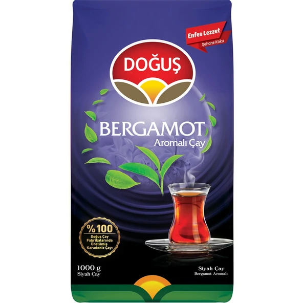 Doğuş Bergamot Aromalı Siyah Çay 1 kg %100 Karadeniz Harmanı Yoğun Aroma ve Zengin Lezzet ürün görseli 1