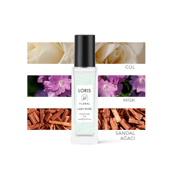 Lady Rose 8 ML Kadın Parfüm Yağı | Natural Oil ürün görseli 1