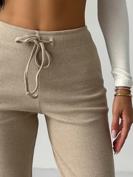 Fit comfort bej salaş pantolon - Resim 6