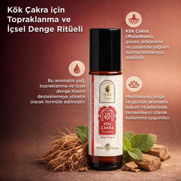 Kök Çakra Yağı (Muladhara) Aromaterapi Yağ Karışımı 10 ml - Resim 3