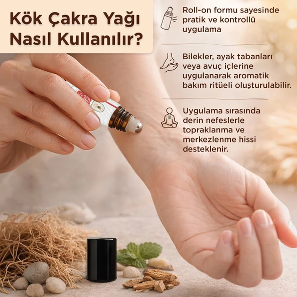 Kök Çakra Yağı (Muladhara) Aromaterapi Yağ Karışımı 10 ml - Resim 4