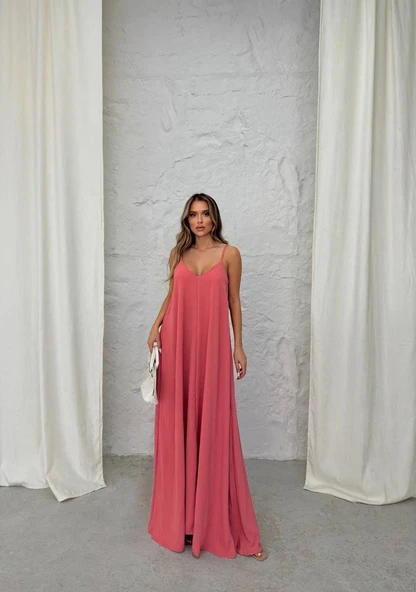 Aerobin uzun elbise pembe pt ürün görseli 1