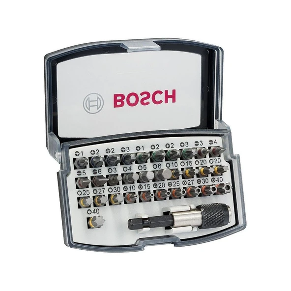 Bosch Profesyonel 32 Parça  Vidalama Uç Seti - 2607017319 ürün görseli 1
