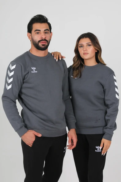 Hummel Armin Pamuklu Sweat Antrasit ürün görseli 1