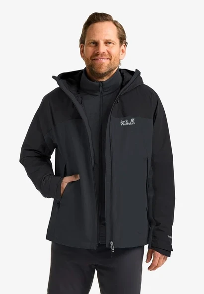 Jack Wolfskin Wild Places 3in1 Erk Gri Out. Ceket ürün görseli 1