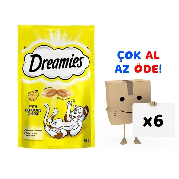 Dreamies Peynirli Kedi Ödülü 60 Gr X 6'lı Paket ürün görseli 1