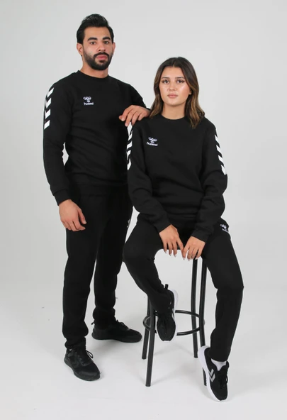 Hummel Armin Pamuklu Sweat Siyah ürün görseli 1