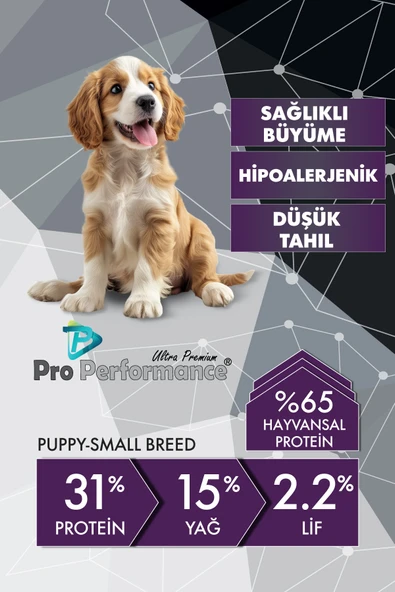 Pro Performance Kuzulu ve Yaban Mersinli Küçük Irk Yavru Köpek Maması 12 Kg ürün görseli 1