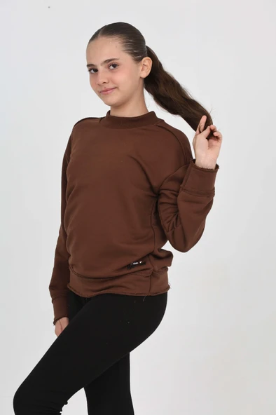 Toontoy Kız Çocuk Happen Nakışlı Sweatshırt ürün görseli 1