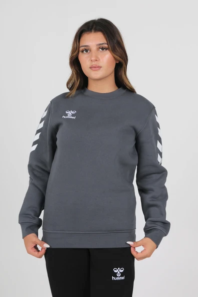 Hummel Armin Pamuklu Sweat Antrasit - Resim 3