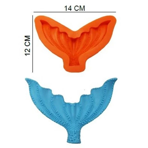 SİLİKON KALIP DENİZ KIZI KUYRUĞU HG-070 ürün görseli 1