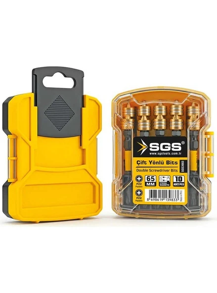 SGS3983 Pz2 65MM Manyetik Çift Yönlü Bits Uç Black-Pro Series SGS3983 (10 Adet) ürün görseli 1