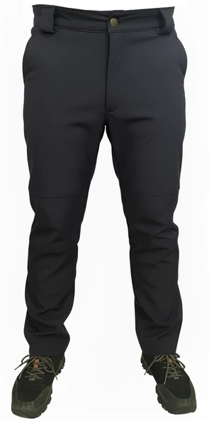 LACİVERT SOFT SHELL PANTOLON İÇİ POLARLI - Resim 2