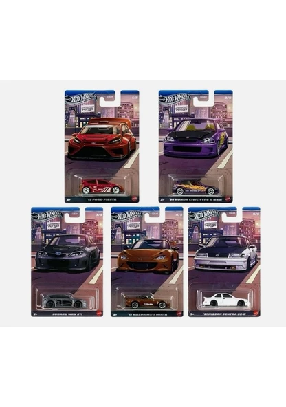 2025 Hot Wheels Silver Series Compact Kings Complete 5li Set ürün görseli 1