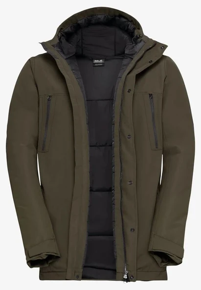 Jack Wolfskin Glacier Shield Jacket Mont K.Haki - Resim 6