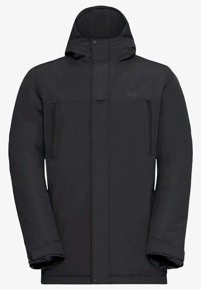 Jack Wolfskin Glacıer Shıeld Jacket Mont Siyah - Resim 5