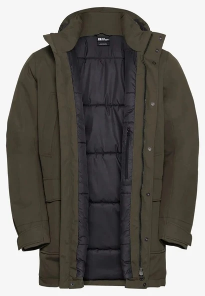 Jack Wolfskin Canyon Shield Parka M  K.Haki - Resim 7