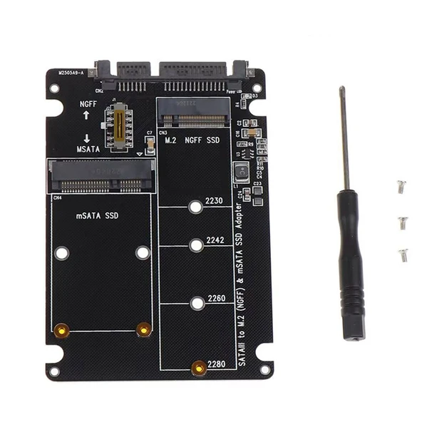 M2 NGFF SATA SSD MSATA SSD adaptörü m.2 ngff sata sabit Disk adaptör - Resim 5