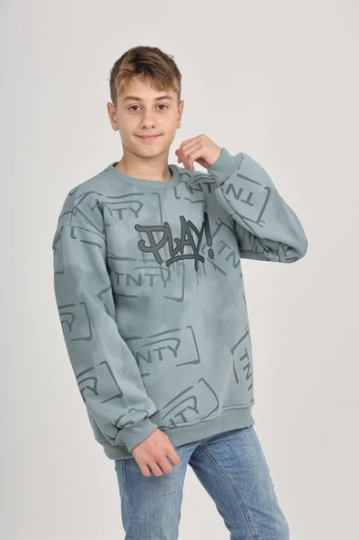 Toontoy Erkek Çocuk Play Baskılı Sweatshirt ürün görseli 1