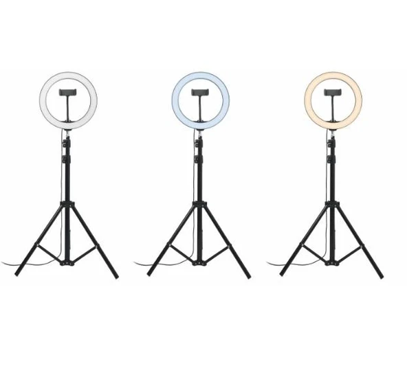 10 İnç Profesyonel Ring Light Seti (Halka Işık ve Tripod) - Resim 3