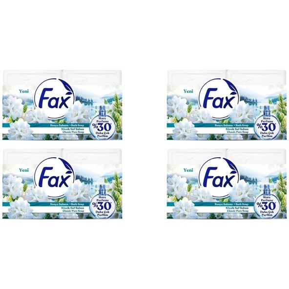 Fax Klasik Saf Kalıp Sabun 4 Adet 4X150G ürün görseli 1