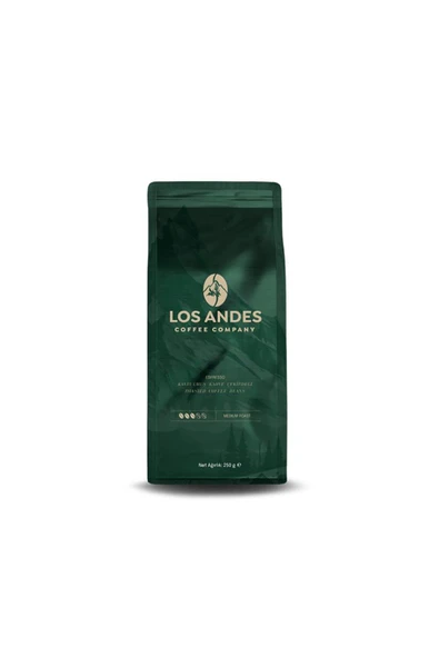 LOS ANDES ESPRESSO ARABİCA ÇEKİRDEK KAHVE 250 G ürün görseli 1